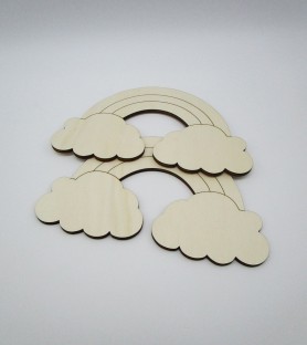 Arcobaleno sagomina in legno