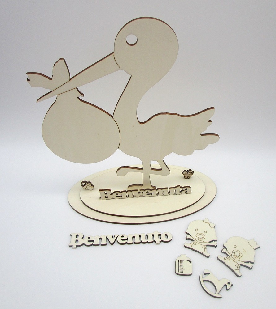 Wooden stork kit for birth