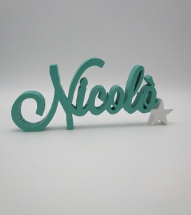 Personalized wooden name