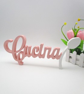 Lettering "Cucina" with spoon